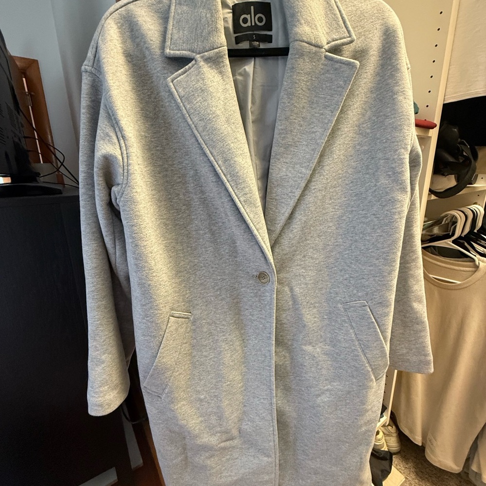 ALO Yoga Women's Light Gray Blazer Coat